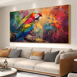 Elegant Bird Canvas Wall Art – Nature-Inspired Photo Frame